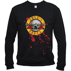 Світшот чорний LOYS музика рок GUNS N` ROSES blood XS