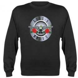 Світшот чорний LOYS музика рок GUNS N` ROSES grey print XS