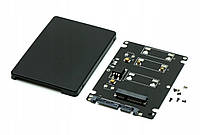Конвертер STLab 2.5" SATA to mSATA mini Pcie для ноутбука/ПК (Black)