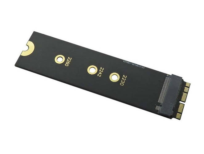 Купить Адаптер на макбук переходник M.2 NGFF SSD to 12+18pin 2013-2017 ...