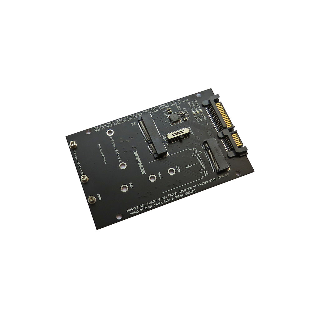 Универсальный адаптер NGFF M.2 / mSATA SSD to 2.5" SATA3 (N-2513) NFHK - фото 2 - id-p1522789859