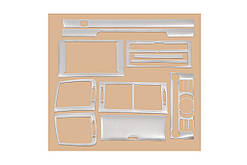 Накладки на панель (Kit-1) Алюміній для Peugeot 407 2004-2011 рр