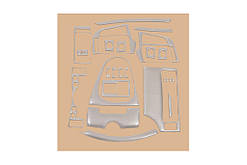 Накладки на панель (2013-2025) Алюміній для Toyota Verso 2009- рр