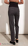 Прямі джинси для вагітних класичного фасону з високою талією та поясом Belinda розмір L Юла Мама Чорний, фото 3