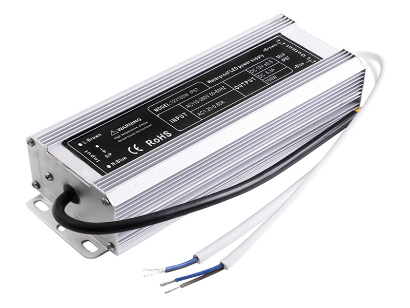 Блок живлення 100W-8.3А IP67 metal 12V