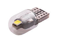 Світлодіодна авто лампа T10-2835-2smd скло 1W білий 12V LEDUA