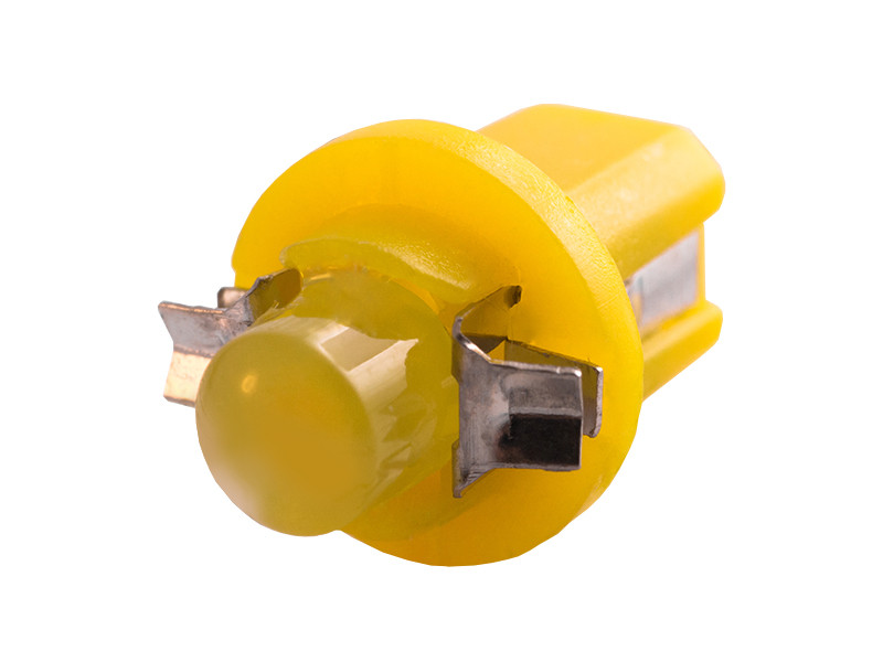 Світлодіодна авто лампа T5-B8.5-COB жовтий 12V LEDUA - фото 1 - id-p1522853481