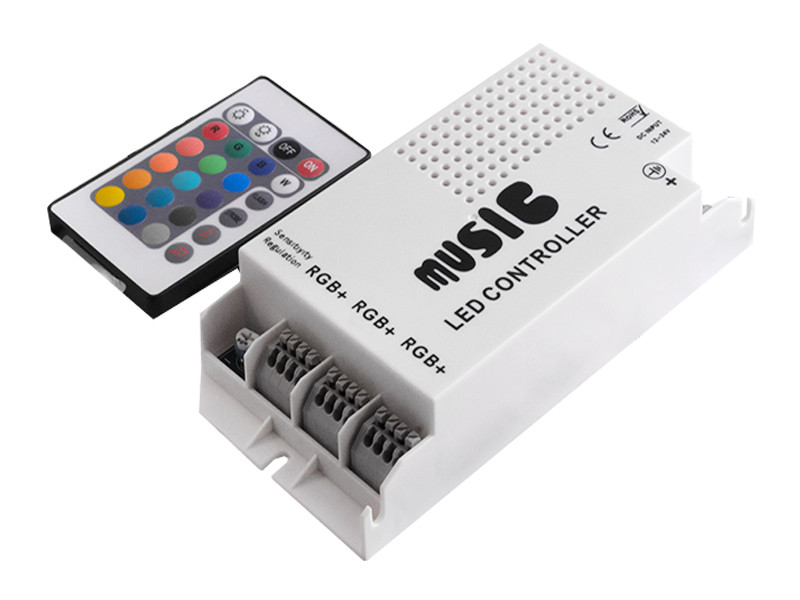 Контролер RGB аудіо 9A 12-24V 24 кнопки ІЧ LEDUA