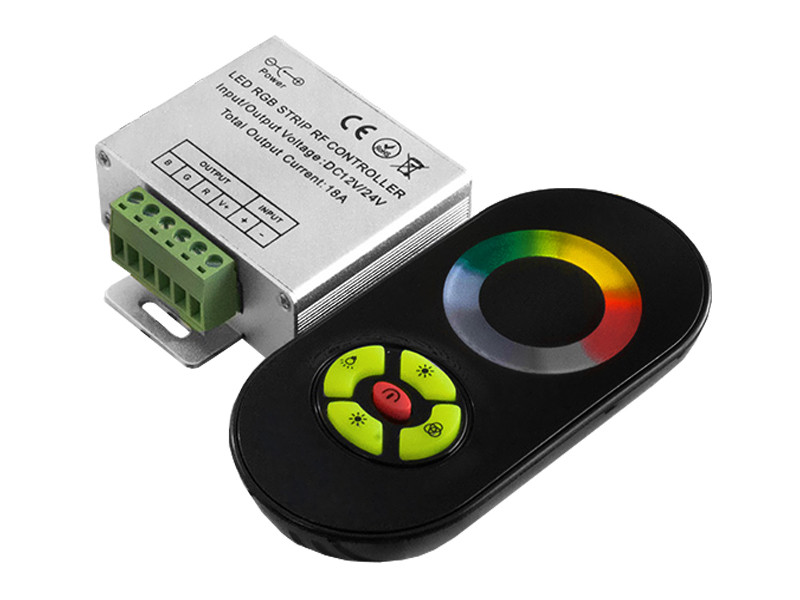Контролер чорний RGB 18А радіо сенсорний