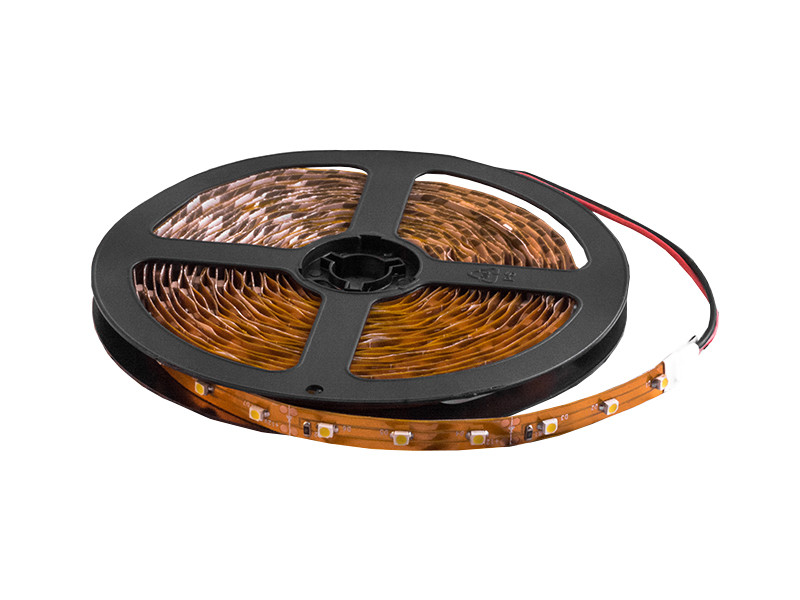 Світлодіодна стрічка 2835-60led-8mm-12V, IP20 жовта плата тепло білий
