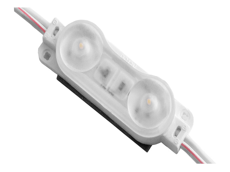 Світлодіодні модулі 2835-2smd 12V IP67 з лінзою Shine білий
