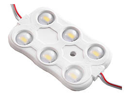 Світлодіодні модулі 2835-3*2smd 12V IP65 1,44w лінза білий