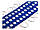 Світлодіодні модулі 2835-3smd 12V IP65 1,5ватт з лінзою синій, фото 3