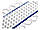 Світлодіодні модулі 2835-3smd 12V IP65 1,5ватт з лінзою синій, фото 4