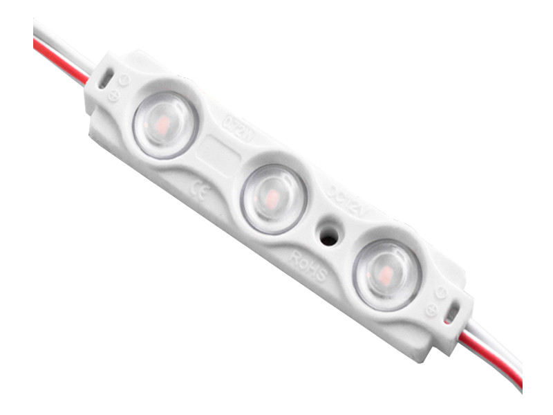 Світлодіодні модулі 2835-3smd 12V IP65 1,5ватт з лінзою фіолетові