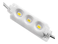 Світлодіодні модулі 5630-3smd 12V IP65 30-35lm білий (по 20шт пластина) LEDUA