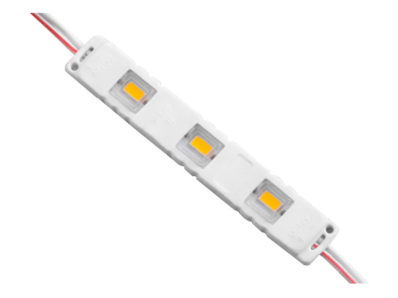 Світлодіодні модулі 5730-3smd 12V 1W 75мм тепло білий