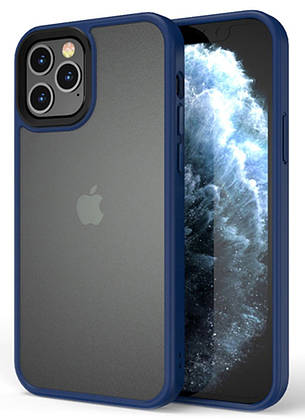 Чохол-накладка Metal Buttons для iPhone 13 Pro Max 6.7" Синій (260831), фото 1