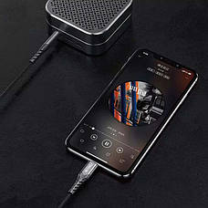 Аудіо-кабель для телефона/ смартфона WiWU YP02 Lightning - 3.5 mm jack 1.5 м Чорний, фото 5
