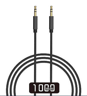 Аудіо-кабель для телефона/ смартфона WiWU YP01 3.5 mm jack 1 м Чорний, фото 1