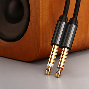 Аудіо-кабель для телефона/ смартфона WiWU YP01 3.5 mm jack 1 м Чорний, фото 3