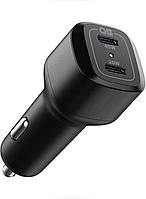 Автомобильное зарядное устройство Spigen 65W/ USB C PC2000 PowerArc Car Charger PD65W/QC3.0 Black (ACP02562)