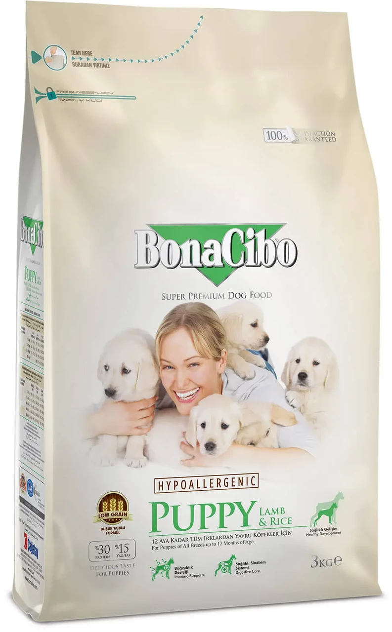 BonCibo Puppy Lamb & Ric (Бонасібо Паппі ягня і рис) сухий корм для цуценят