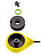 Вудка-балалайка зимова з підставкою Salmo Sport (жовта) 24см, фото 2