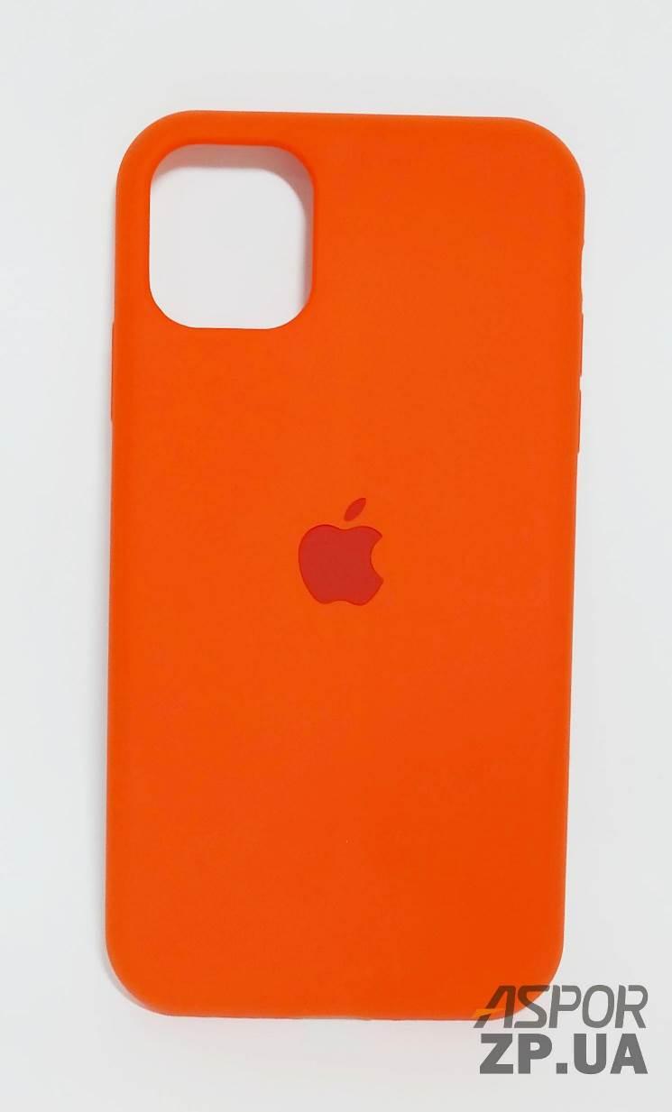 Чохол iPhone XS- Silicone Case Full Cover №48 помаранчевий, фото 1
