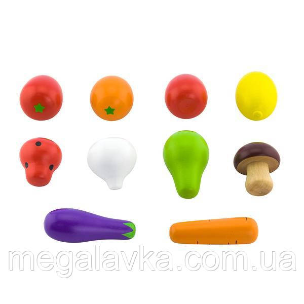 Іграшкові продукти Viga Toys Дерев'яні овочі і фрукти (50734) - MegaLavka