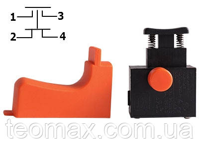 Кнопка-выключатель цепной электропилы ПЦ16 (405 YT), цена 111 грн ...