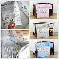 Польща постільна люкс якості в дитячу ліжечко без балдахіна Голубий