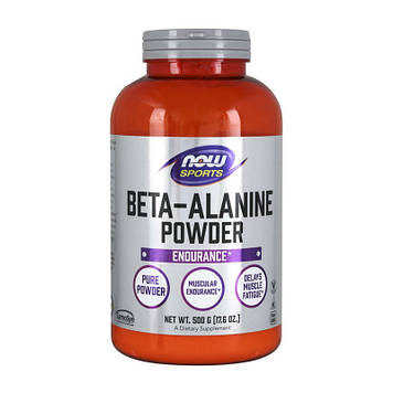 Beta-Alanine 100% pure powder (500 g, unflavored) NOW