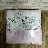 Польща постільна люкс якості в дитячу ліжечко без балдахіна Голубий Рожевий