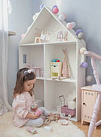Шкаф-стеллаж в виде домика детский