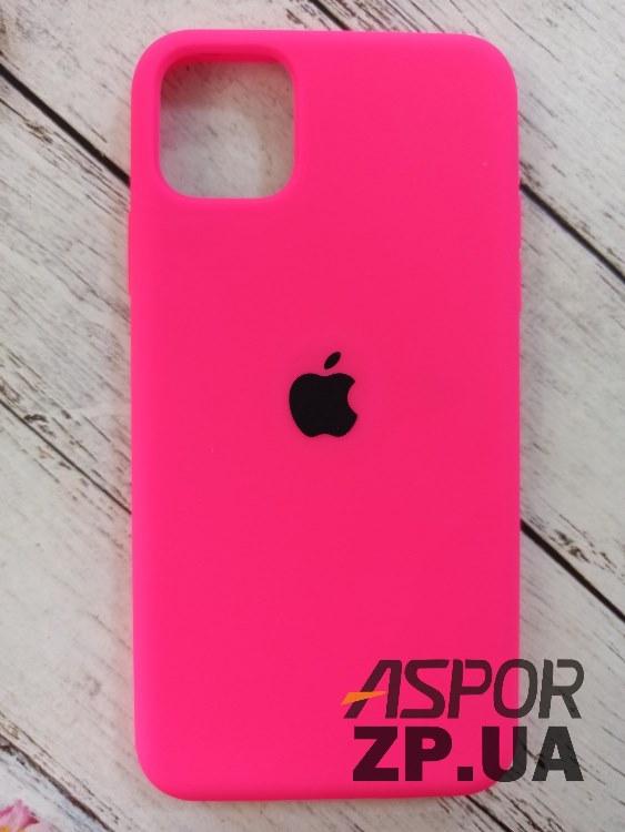 Чохол iPhone 11 Pro Max- Silicone Case Full Cover №39 яскраво-рожевий, фото 1