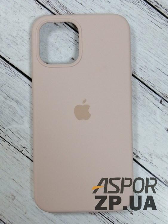 Чохол iPhone 12 Pro Max 6.7"- Silicone Case Full Cover рожевий пісок, фото 1