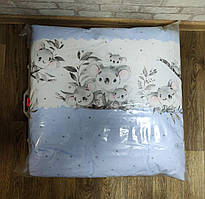 Польща постільне люкс якості в дитяче ліжечко без балдахіна Блакитний 