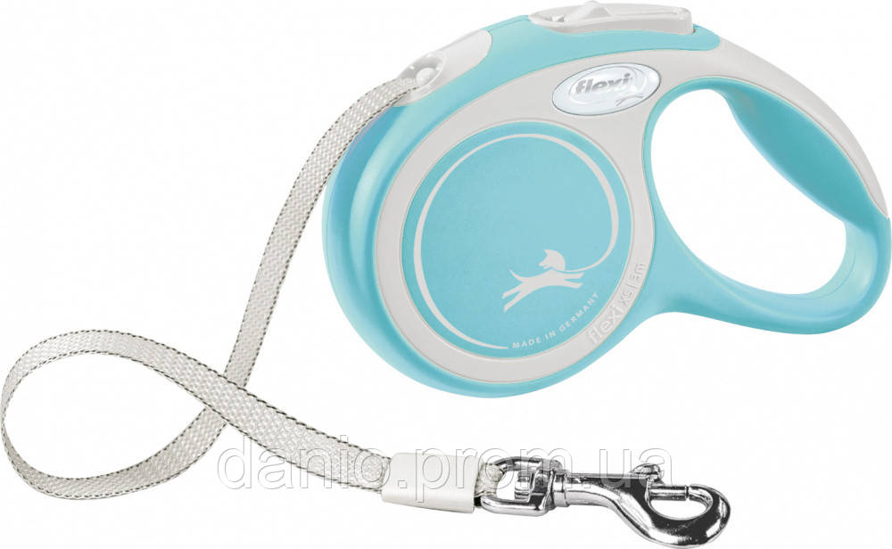Flexi Рулетка для Собак Flexi New Comfort ХS 3 Метра, до 12 Кг (голубая ...