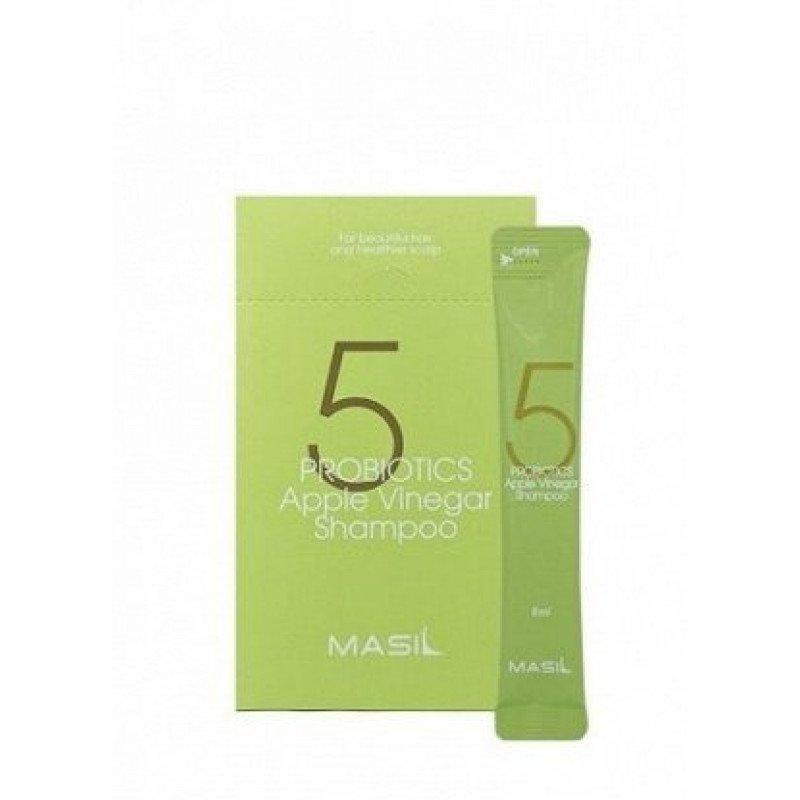 М'який безсульфатний шампунь MASIL 5 Probiotics Apple Vinegar Shampoo Stick Pouch, 8 мл