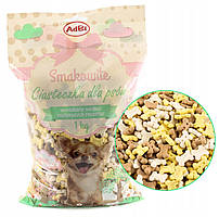 Печиво для цуценят і собак ванільні кісточки 1кг Adbi