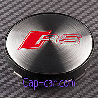 Ковпачки, заглушки для дисків з емблемою Audi (Ауді). 56/60 мм.