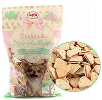 Печиво для собак у формі серця 1кг  Adbi