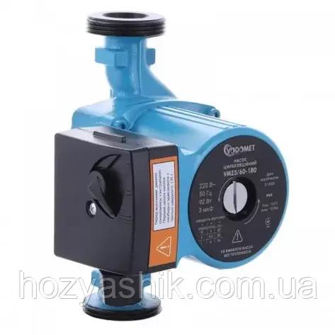 Насос циркуляційний "VODOMET" 25-40-180 з гайками, (мідна обмотка), Словенія, фото 1