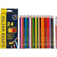 Акварельные карандаши цветные 4120-24CB 24цВ МАРКО