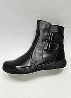Зимние кожаные детские подростковые ботинки для мальчика тм "Каприз", размеры 32,36.