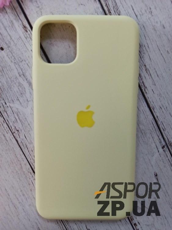 Чохол iPhone 11 Pro Max- Silicone Case Full Cover №53 жовтий, фото 1