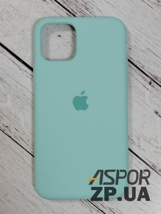 Чохол iPhone 11 Pro- Silicone Case Full Cover №47 бірюзовий, фото 1