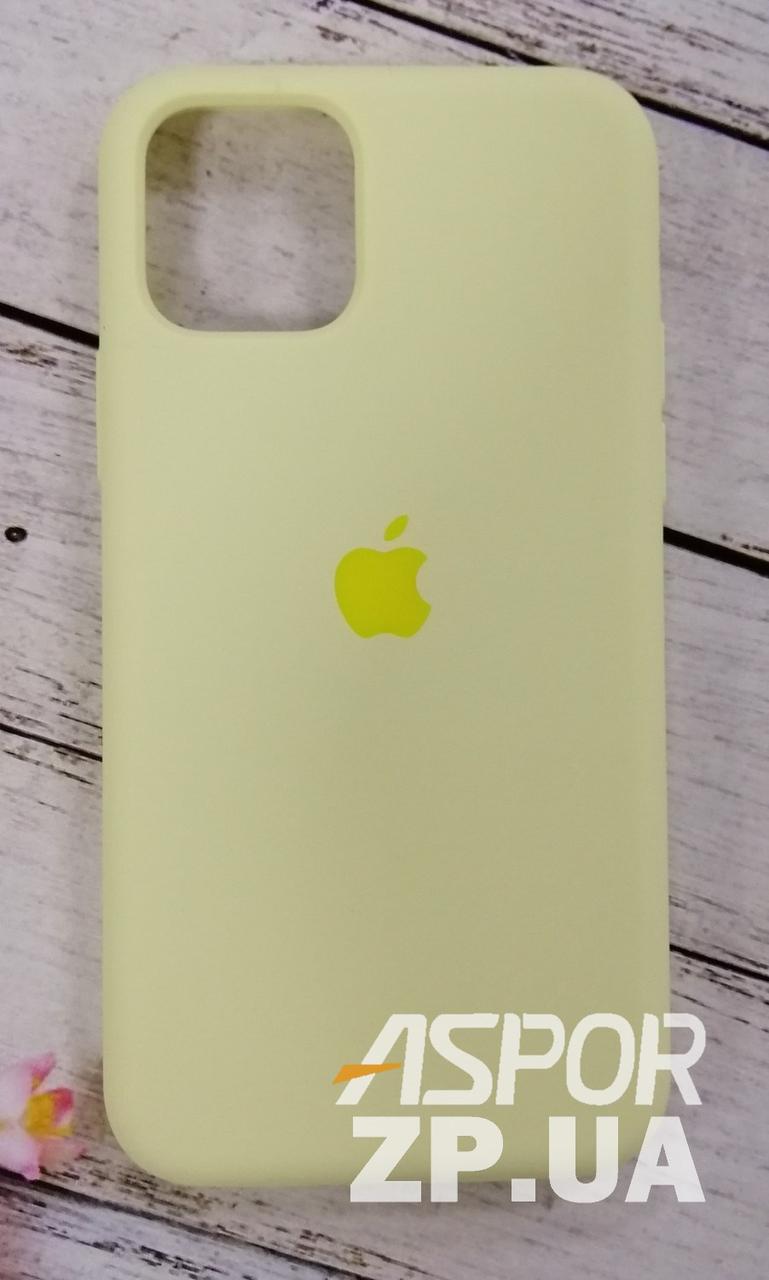 Чохол iPhone 11 Pro- Silicone Case Full Cover №53 жовтий, фото 1