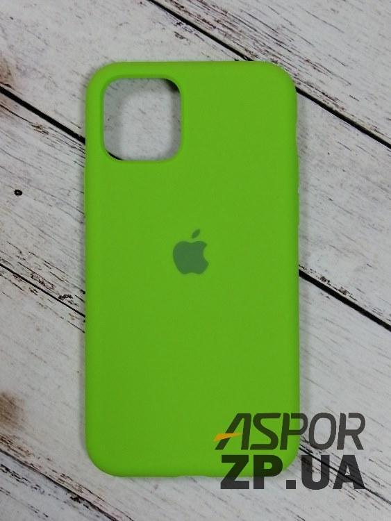 Чохол iPhone 11 Pro- Silicone Case Full Cover №31 салатовий, фото 1